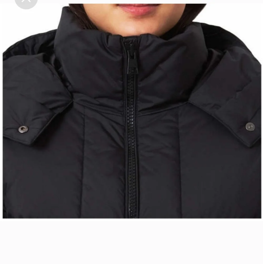 Mondetta Ladies Square Quilted Down Parka ~ BLACK